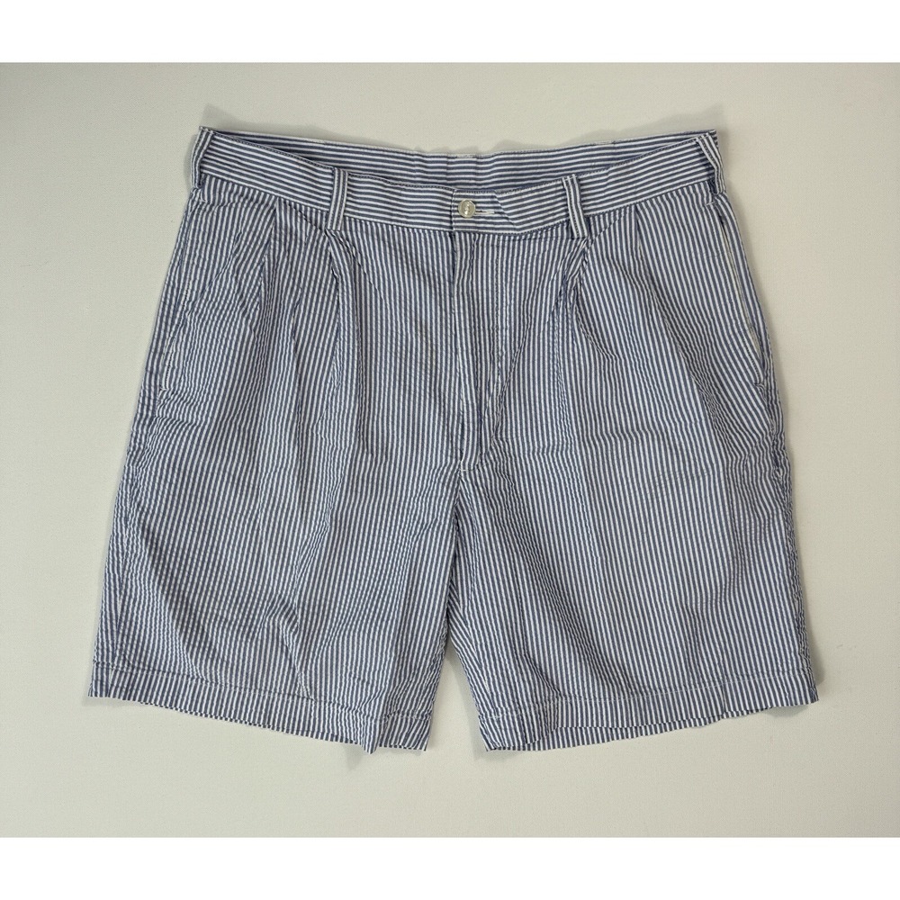 Jos A Bank Stays Cool Men’s 36 (34x8) Seersucker Chino Shorts Lightweight Preppy